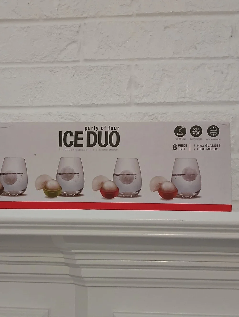 Silicone‎ Ice Ball Molds for Whiskey - Set of 4 Round ONLY/NIP